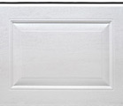 Garagentor-Panel, Farbe - Weiß RAL 9016 - Kassettenplatten mit Woodgrain Abdruck
